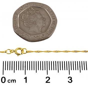 9ct gold Citrine / Diamond Pendant with chain